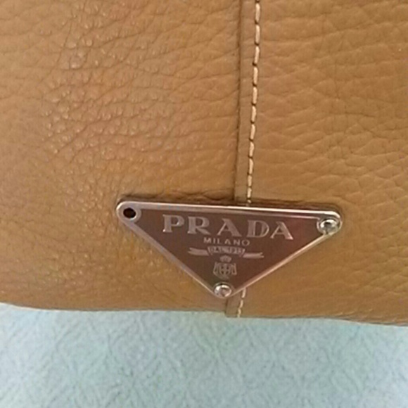 Vintage Authentic Prada Leather Shoulder Tote Double Handle Bag - Picture 7 of 8